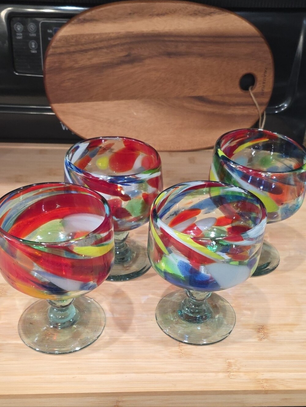 Hand Blown Confetti Glassware! Great For Any Occasion That Needs A Little Flair!